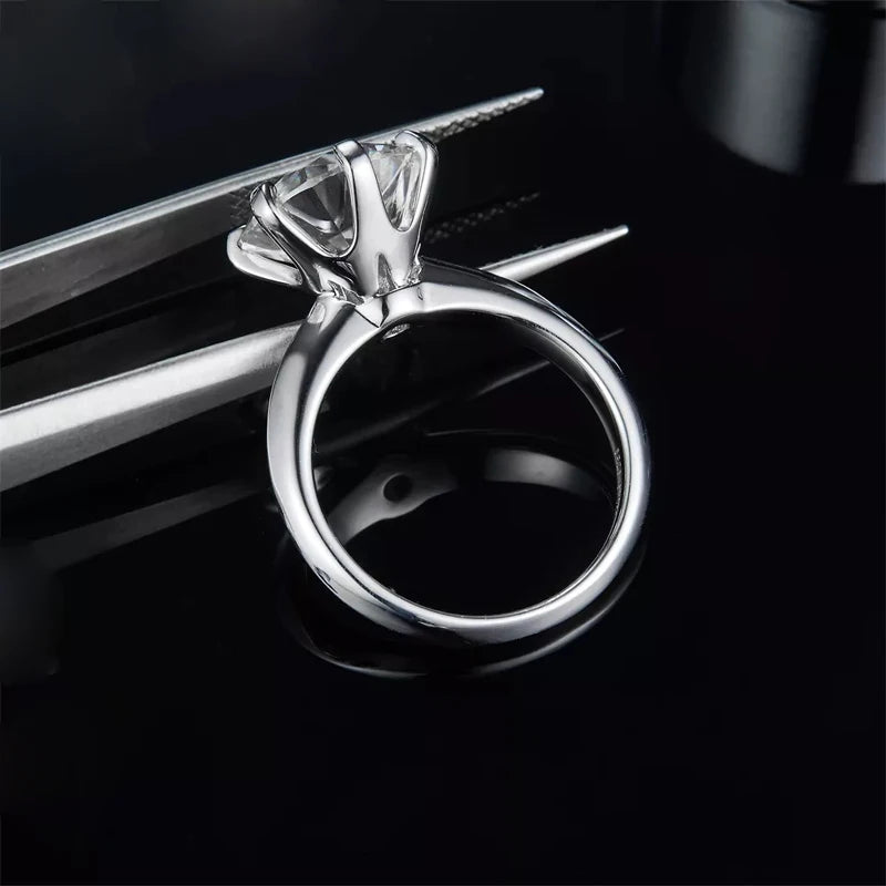 Sparking 5CT Moissanite Ring - 925 Sterling Silver