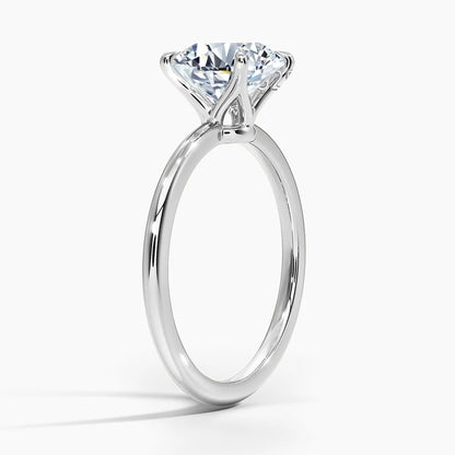 Moissanite Solitaire Ring - Yellow/White Gold