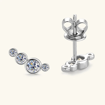 Moissanite Diamond Stud Earrings