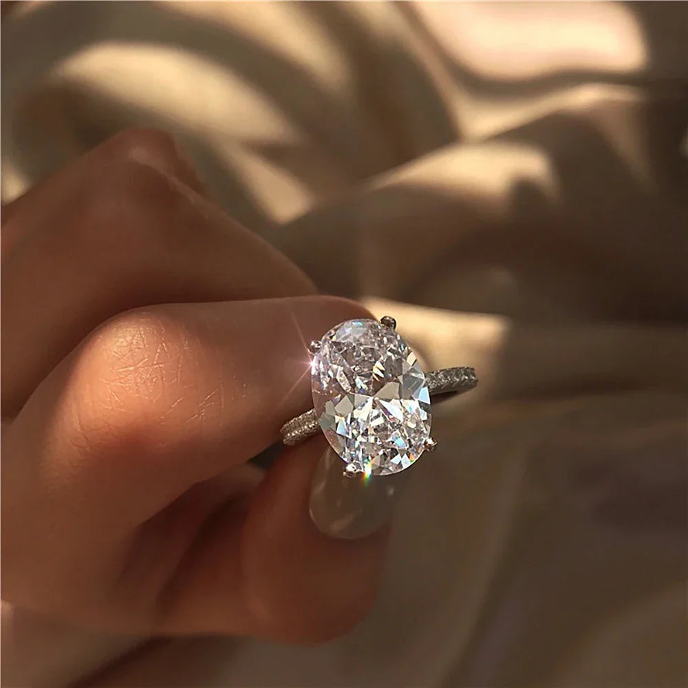 1-3 Carat Oval Cut Moissanite Engagement Ring