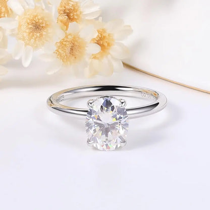 Moissanite Solitaire Engagement Ring