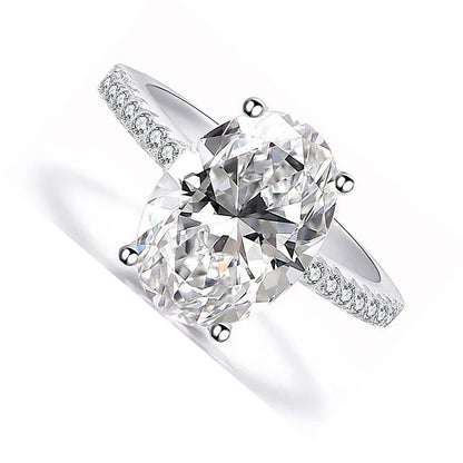 1-3 Carat Oval Cut Moissanite Engagement Ring