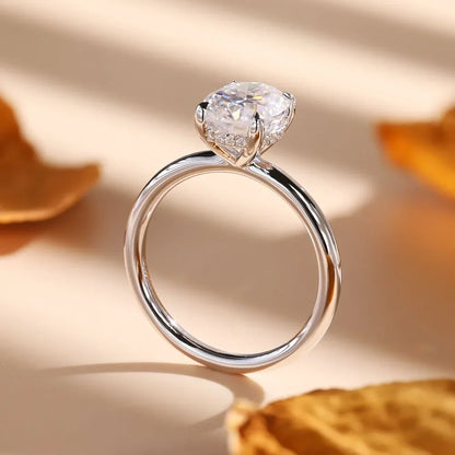 Moissanite Solitaire Engagement Ring