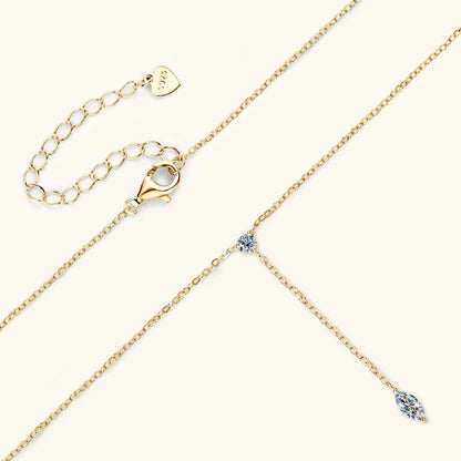 Round Cut Moissanite Diamond Necklace