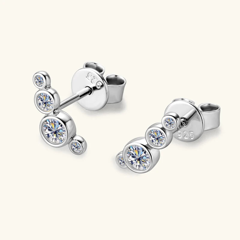 Moissanite Diamond Stud Earrings