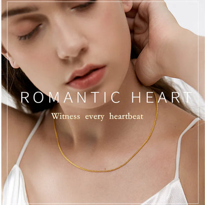 18K Gold Women's Clavicle Necklace