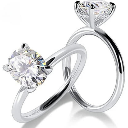 Moissanite Solitaire Engagement Ring